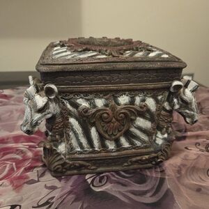 Zebra-Themed Decorative Box